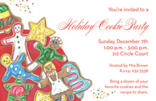 Holiday Cookie Party Invitations