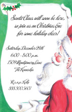 Santa's Checking His List Invitations