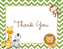 Monkey Do Kids Fill-in Thank You Cards