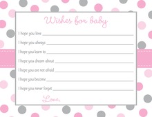 Light Pink Stripes Watercolor Flowers Baby Wishes