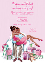 Fashionable Couple Baby Shower Invitation