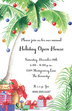 Tropical Christmas Gifts Invitation