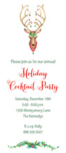 Charming Whimsical Reindeer Invitation