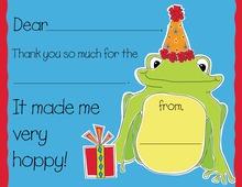 Party Frog Kids Fill-In Thank You Cards