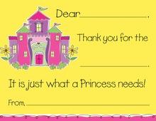 Princess Shower Chocolate-Pink Thank You Cards