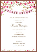 Gorgeous Love Birds Bridal Shower Invitations