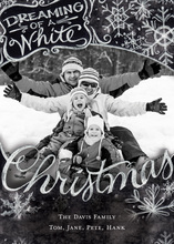 Dreaming of a White Christmas Photo Cards