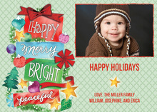 Happy, Merry, Bright Photo Cards