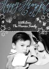 Hanukkah Chalkboard Photo Cards