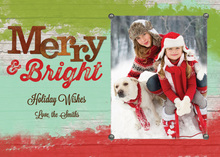 Rustic Merry & Bright Photo Cards