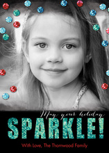 Sparkling Confetti Photo Cards