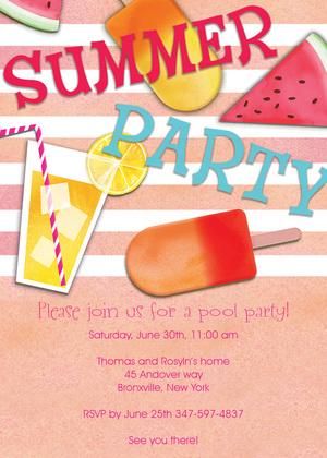 Summer Fruit Essentials Invitation