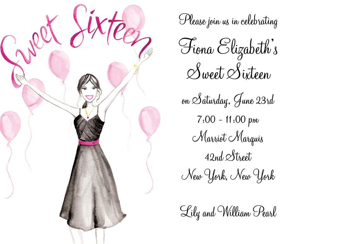 Sweet Sixteen Invitation