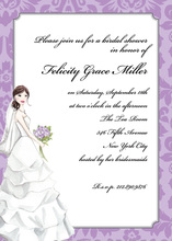 Lavender Watercolor Wash Wedding Invitations