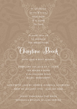 Filigree Dress Beach Invitation