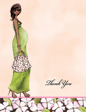 Green Mom Multicultural Thank You Cards