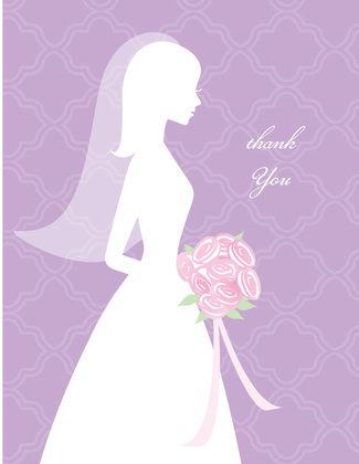 I Do Silhouette Bridal Shower Invitations