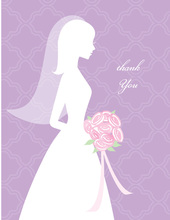 I Do Silhouette Thank You Cards