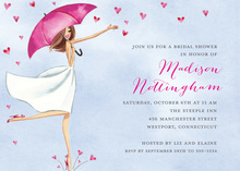 Bridal Love Reigns Rain Down Shower Invitations