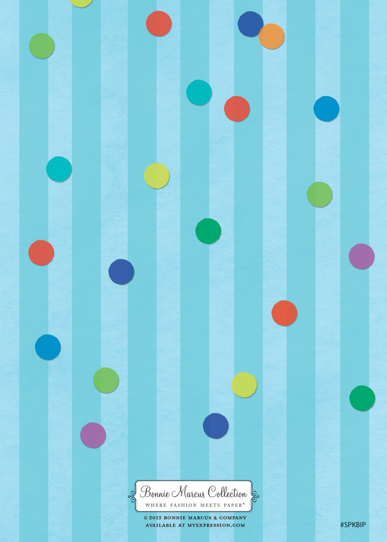 Sprinkles and Confetti Blue Birthday Invitations