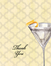 Soiree with a Twist Thank You Cards