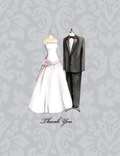 Wedding Attire Thank You Cards