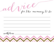 Deep Pink Adorable Hoot Advice Cards
