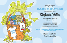 Baby Boy Basket Invitation