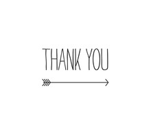 Simple Thank You Arrow