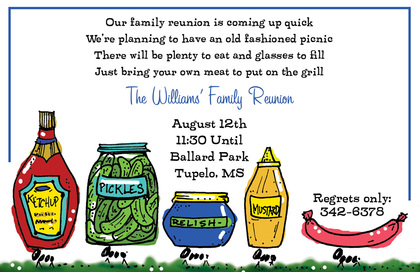 Sauces Picnic Invitations