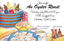 Oyster Roast Party Celebration Invitations