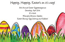 Illustrated Easter Eggs Invitations