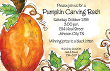 Traditional Pumpkin Vines Invitations