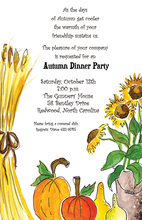 Beautiful Fall Leaves Invitations