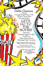 Movie Kids Birthday Invitations