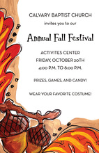 Fall Festival Acorns Invitation