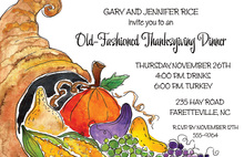 Sophisticated Fall Glory Border Invitation