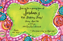 Special Peace and Love Birthday Party Invitations