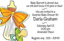 Baby Stuff Watercolor Invitation