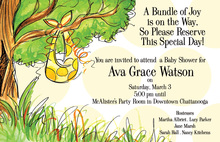 Bundle of Joy on a Branch Invitation