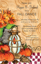 Vibrant Autumn Leaves Invitation