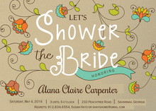 Vintage Floral Baby Shower Invitation
