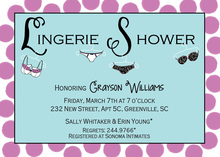 Lace Sexy Lingerie Shower Party Invitation