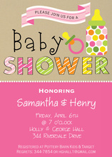 Sweet Pink Kraft Header Invitation