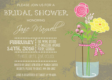 Floral Whimsy Hand Painted Wedding Invitations