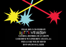 Laser Boys Invitation