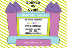 Bouncy Girl Birthday Invitations