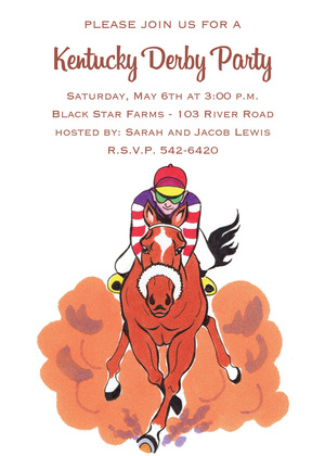 Winning Horse Derby Invitations