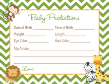 Whimsical Script Chalkboard Baby Predictions