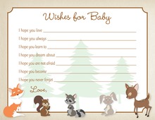 Woodland Animals Baby Wishes